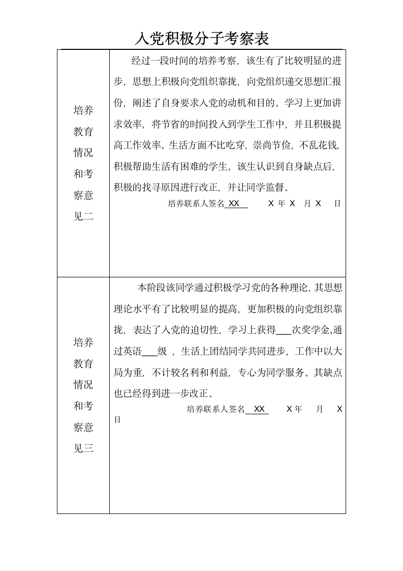 入党积极分子考察表.doc第4页