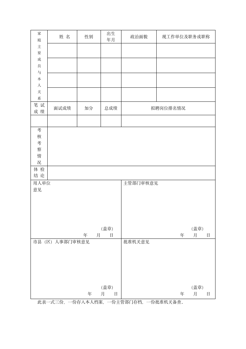 xx省事业单位招聘工作人员登记表.doc第2页