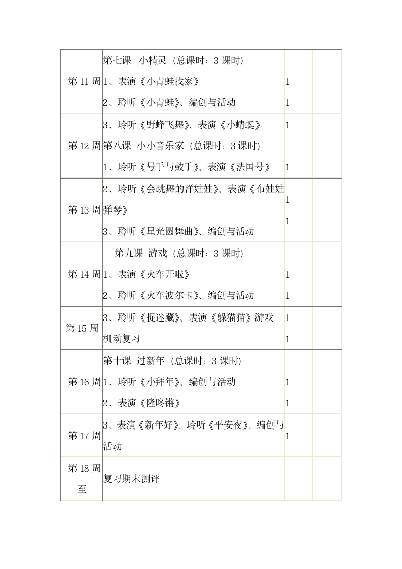 小学音乐一年级上册教学计划.docx第7页