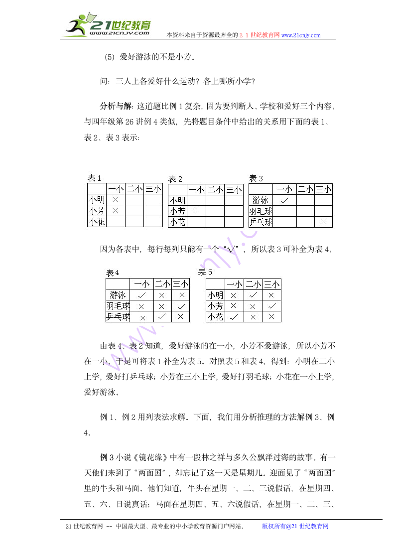 奥数讲座 五年级逻辑问题（一）.doc第4页