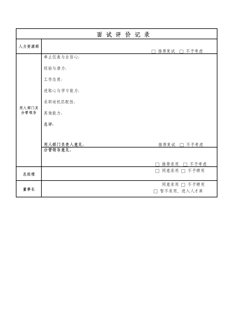 人力资源部校园招聘登记表.docx第3页