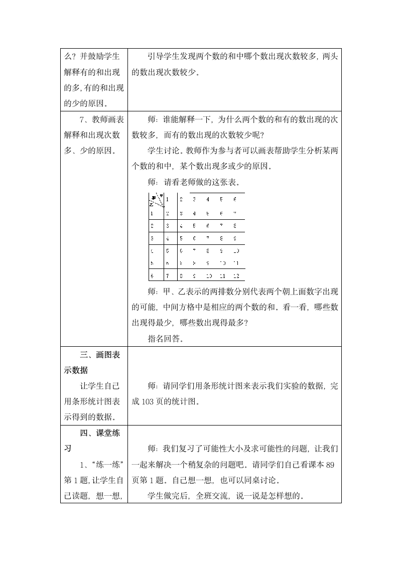 六年级下册数学教案 可能性 冀教版.doc第4页