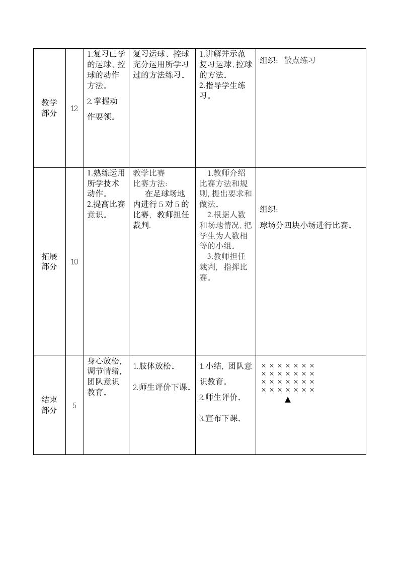 体育与健康 四年级-小足球游戏教案.doc第2页