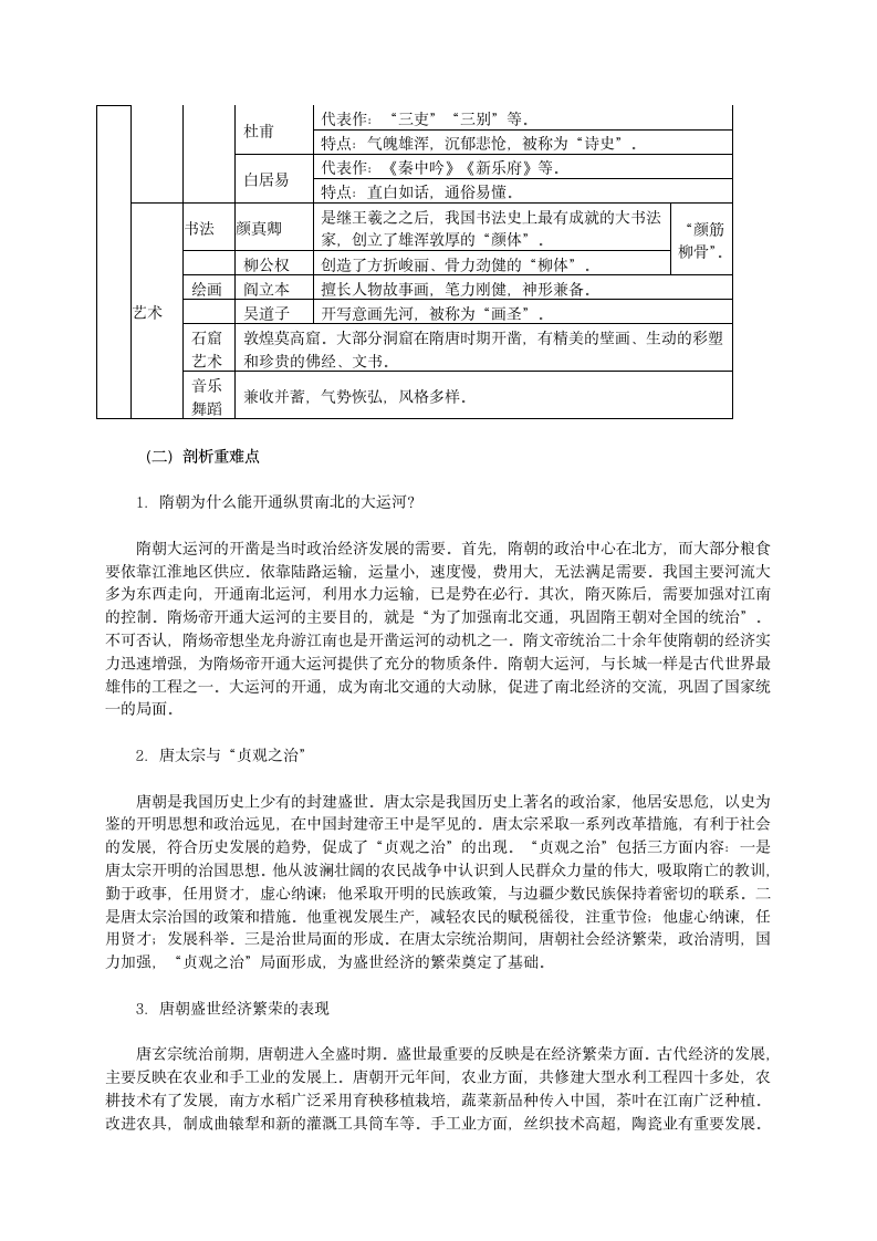 人教版历史七下第一单元《繁荣与开放的社会》复习学案.doc第3页