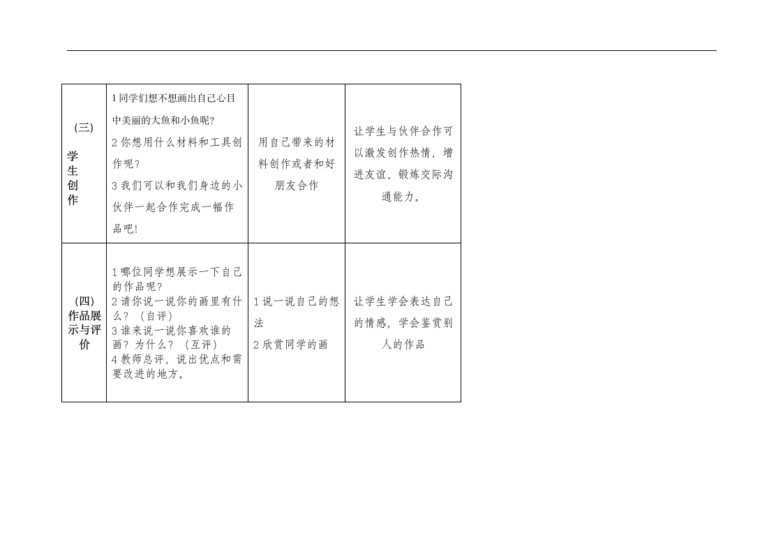 岭南版一年级美术下册《7. 大鱼和小鱼》教学设计（表格式）.doc第6页