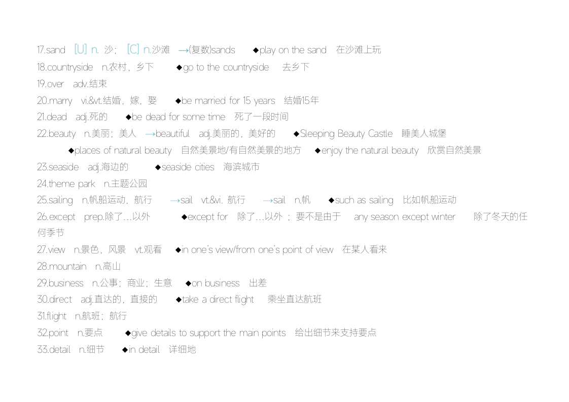 Unit 2 Travelling 词形变化短语及重要词汇用法 2023-2024学年牛津译林版英语八年级下册.doc第2页