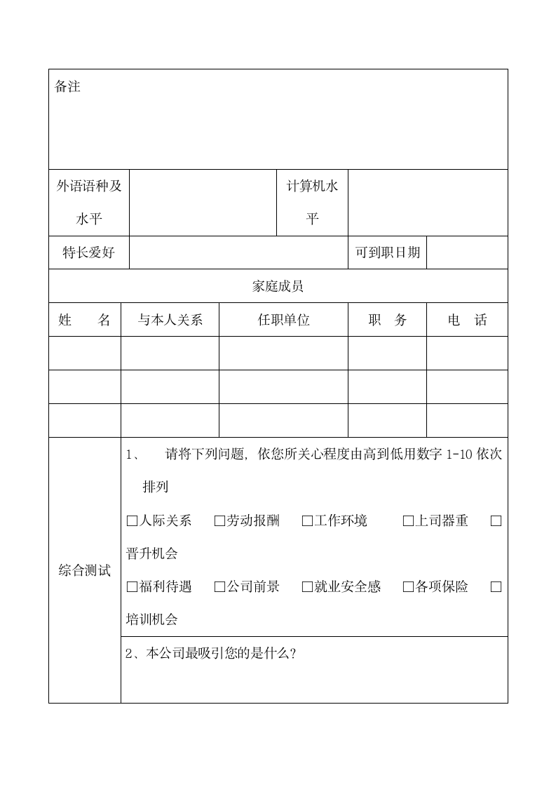 公司应聘人员登记表.docx第4页