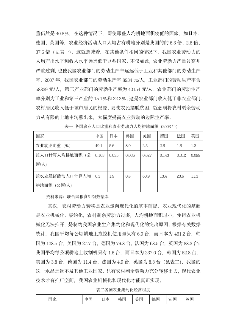 劳动力转移对农村经济发展的影响：行政管理毕业论文.doc第2页