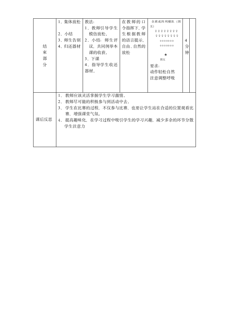 通用版六年级体育 奔跑游戏：迎面接力跑 教案.doc第4页