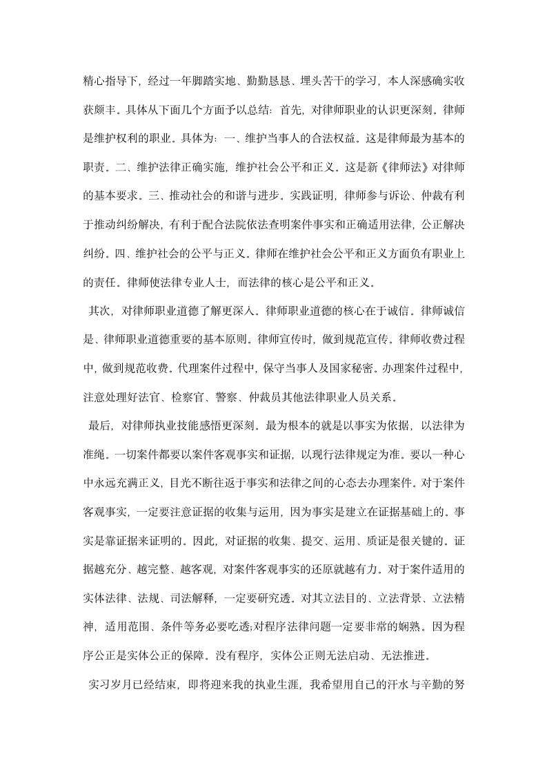 实习律师总结模板.docx第3页