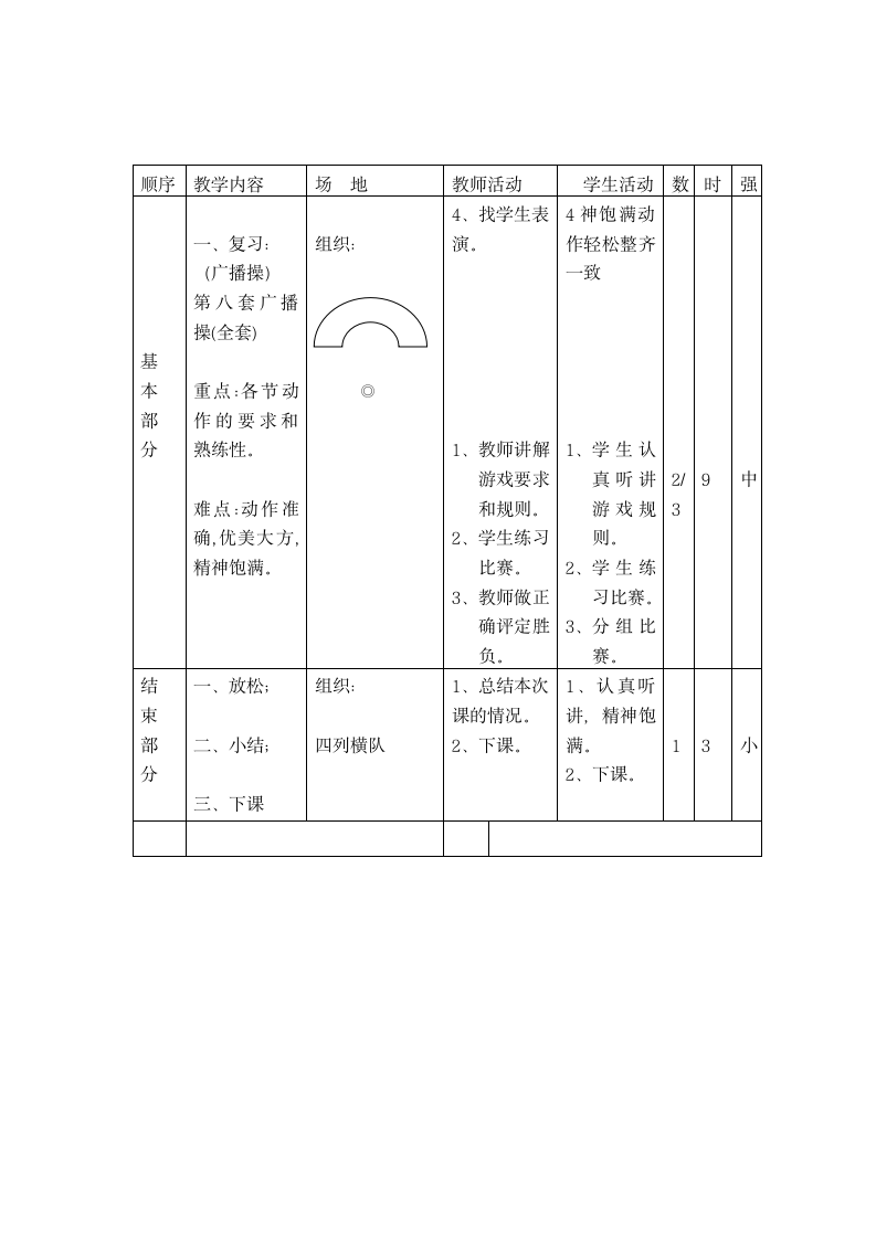 一年级上体育教案-队列_人教版.doc第2页