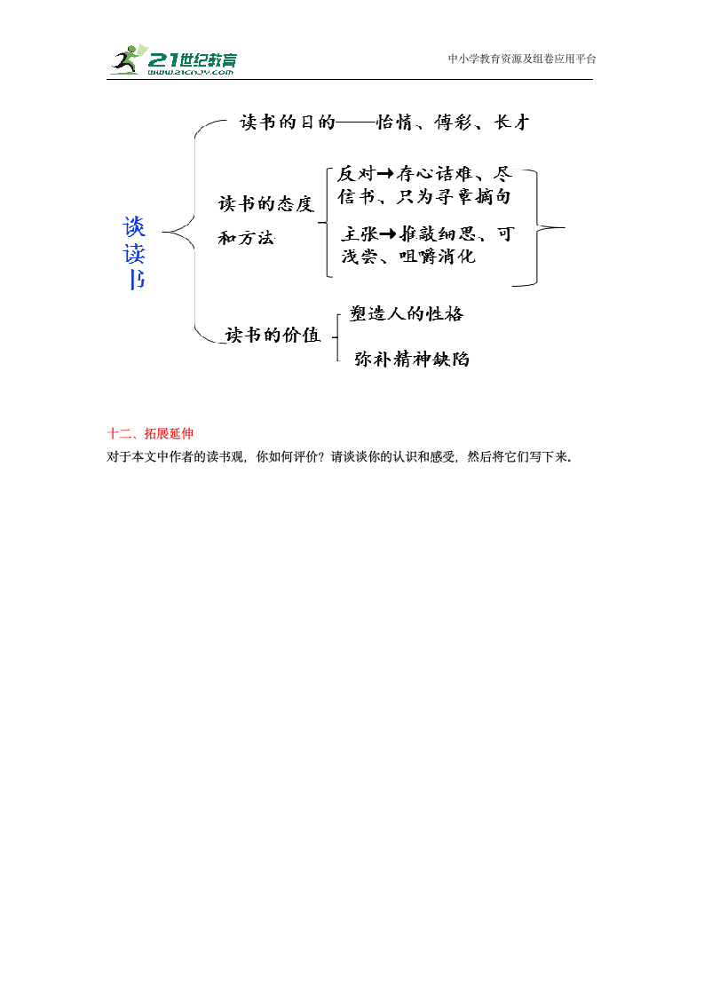 第13课  短文两篇（谈读书）（教案）.doc第6页