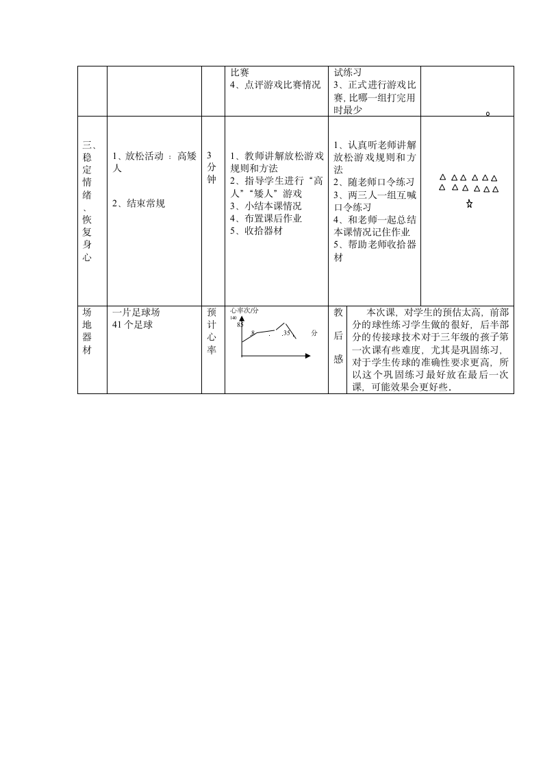 足球脚内侧传球与游戏：打龙尾（教案）（表格式） 体育与健康三年级上册.doc第3页