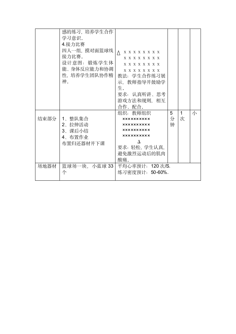 《原地运球与游戏》（教案） 小学体育与健康（水平二）三年级上册（表格式）.doc第4页