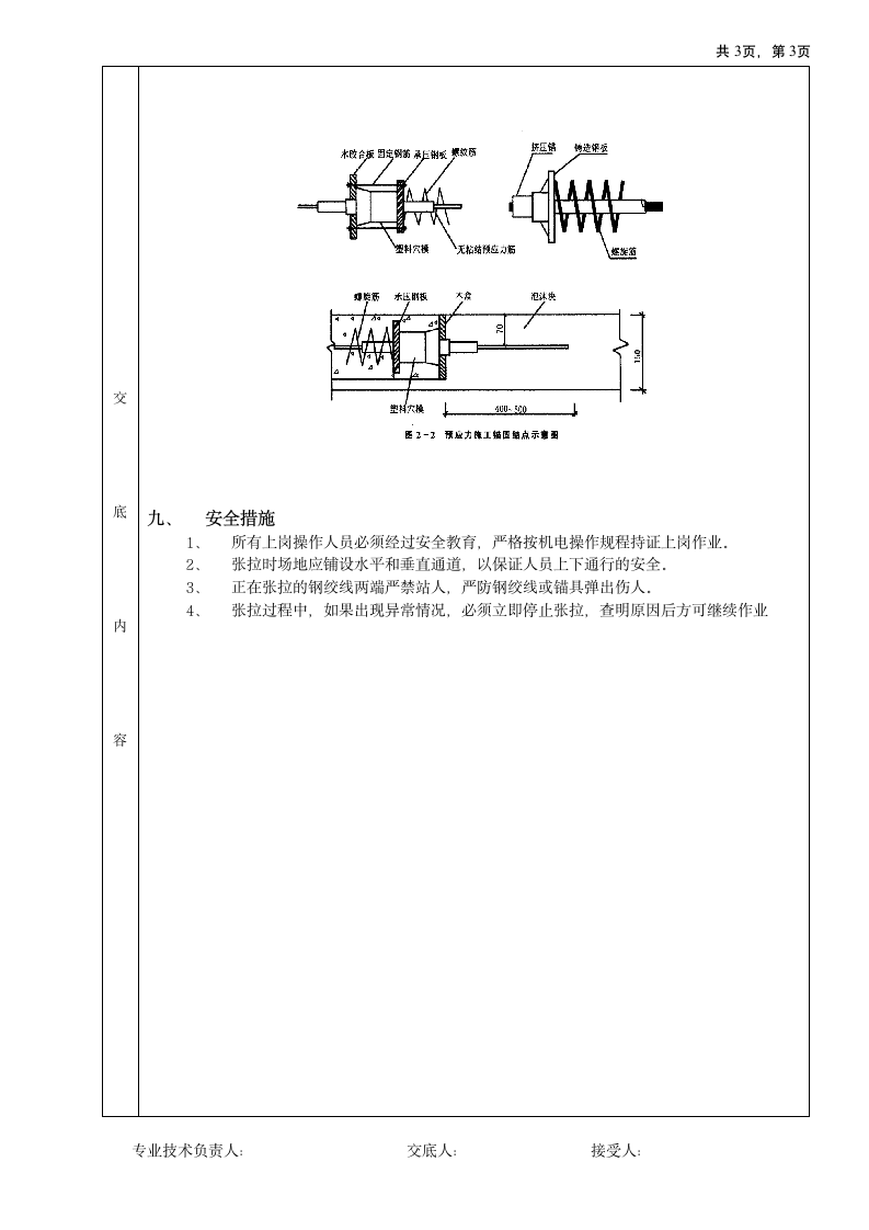 无粘结预应力工程技术交底施工设计方案.doc第3页