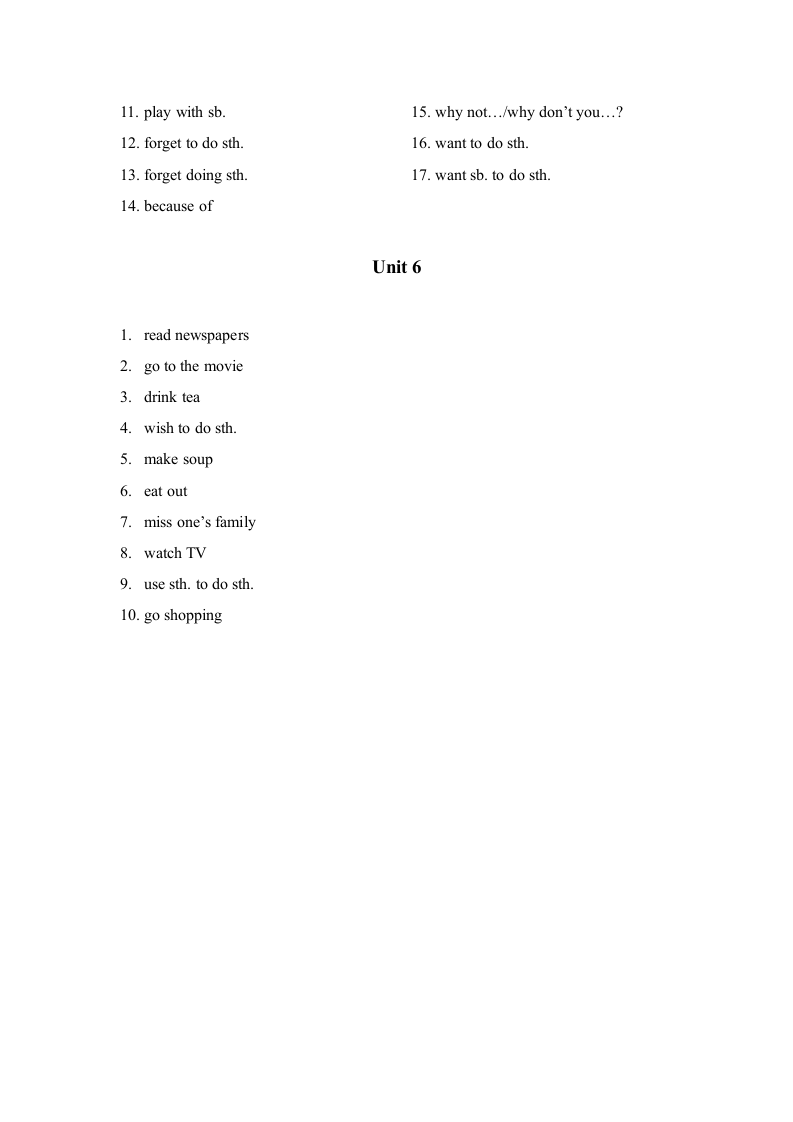 Unit1-6期中复习检测重点短语 2022-2023学年人教版英语七年级下册（含答案）.doc第7页