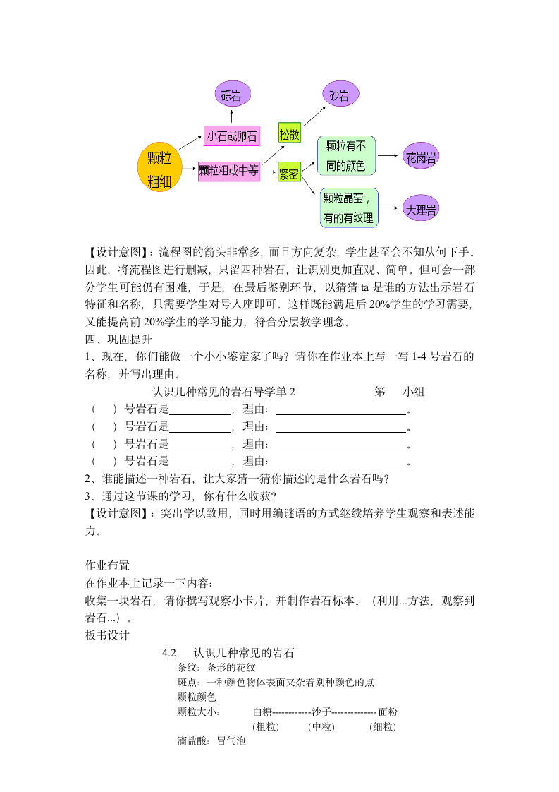 教科版（2017秋）科学 四年级下册 3.2认识几种常见的岩石 教案.doc第4页