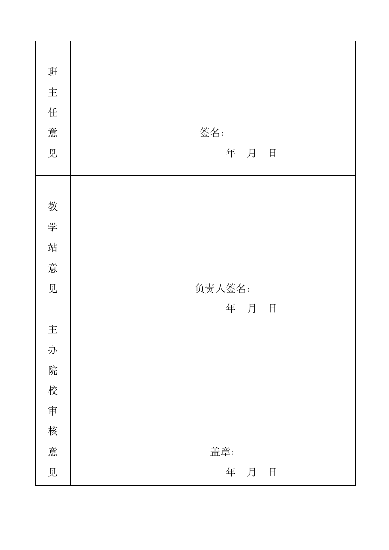 成人高等教育毕业生登记表.docx第7页