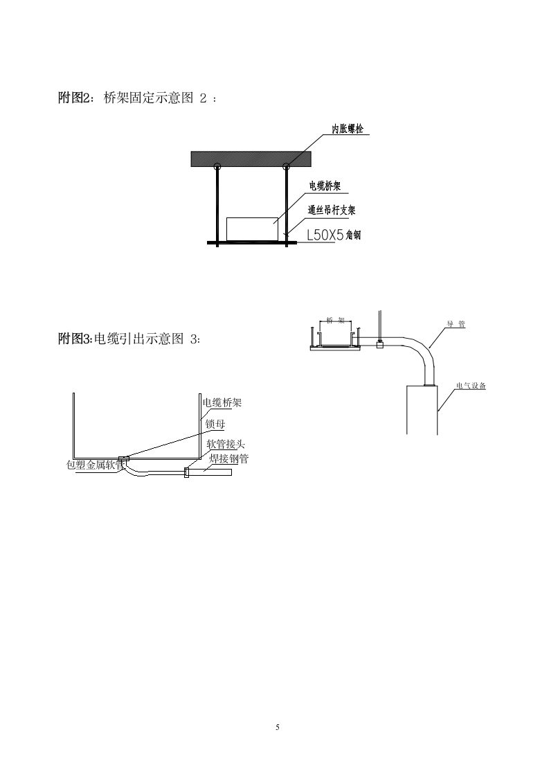 电气工程电缆桥架施工方案.docx第5页