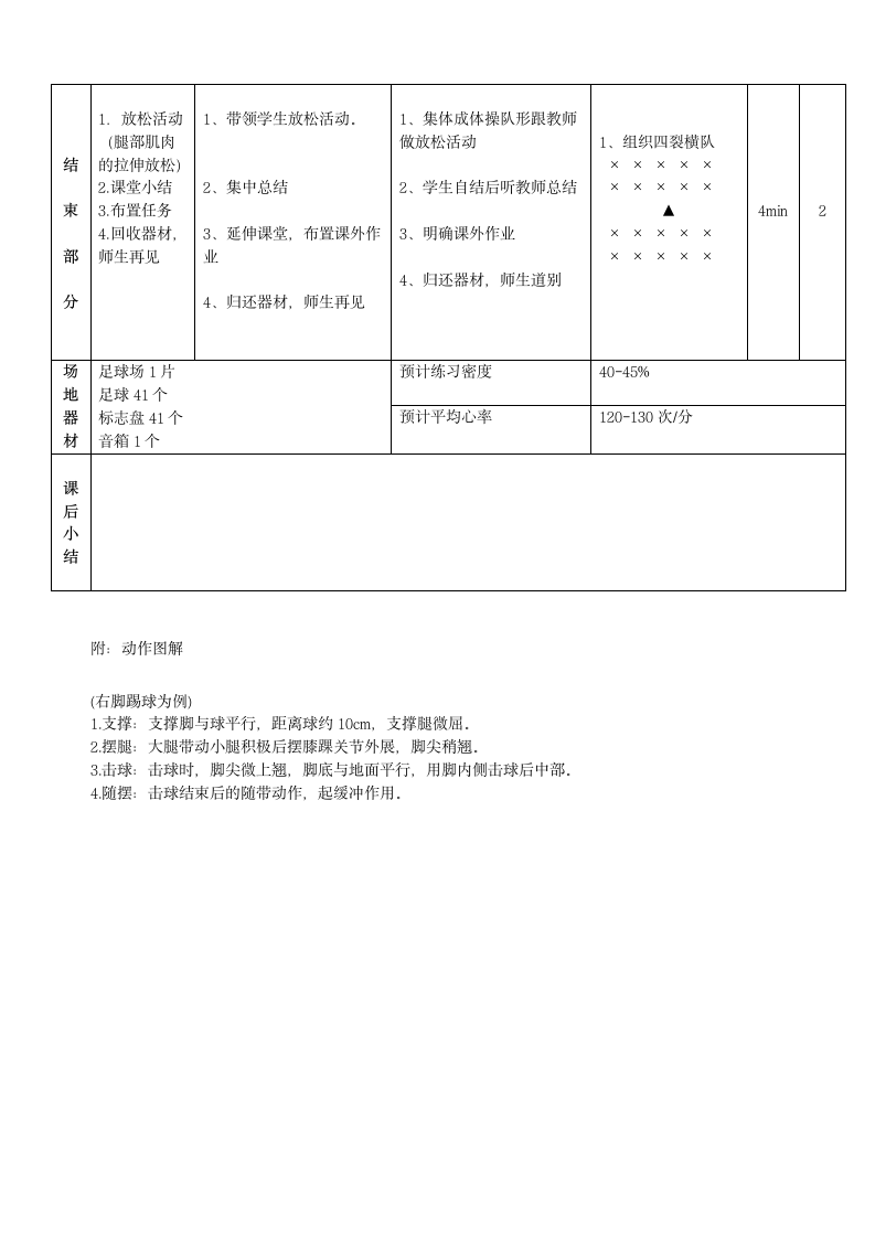 体育与健康人教版1～2年级全一册  6.2 足球：传球地滚球游戏 教案 （表格式）.doc第3页