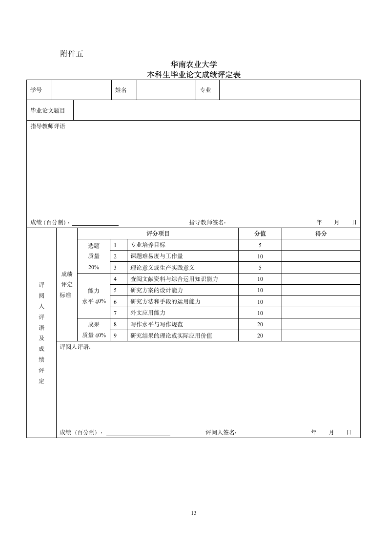 华南农业大学毕业论文模版by李俊嘉.wpt第13页