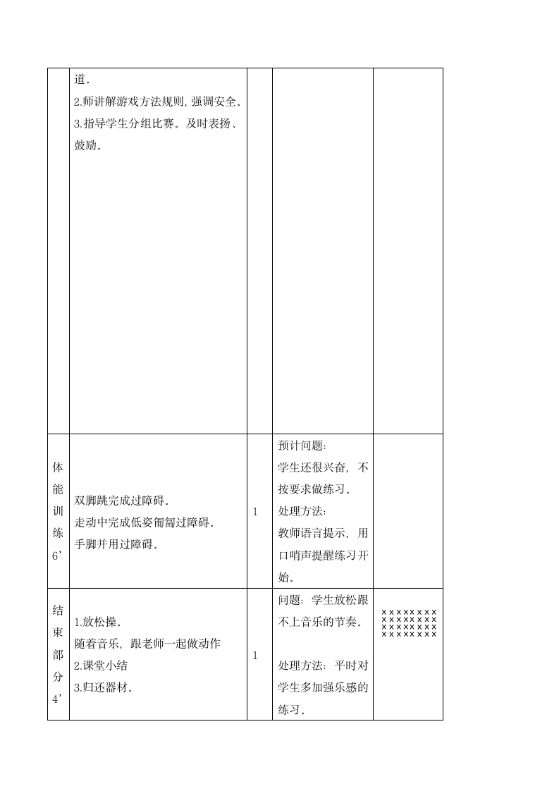 六年级体育  跨越式跳高  教案 全国通用.doc第4页