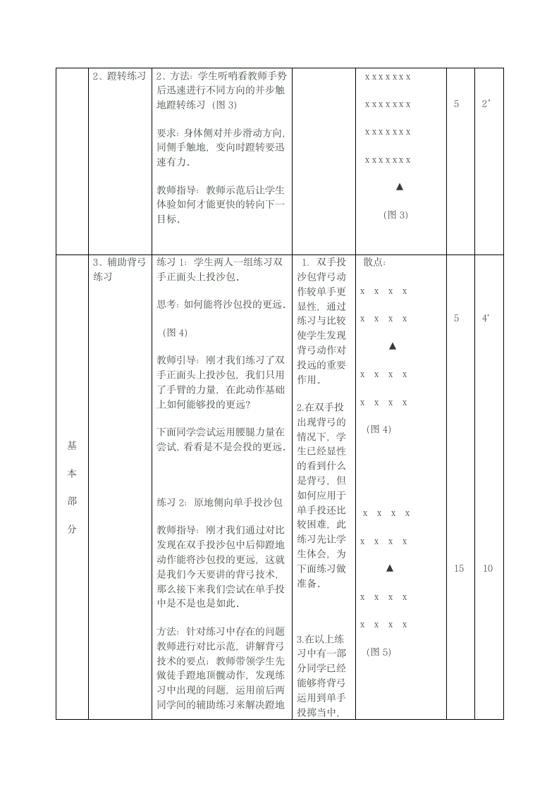 四年级体育 投掷沙包 教案 全国通用.doc第2页