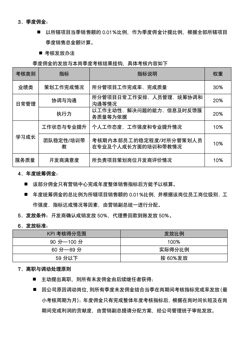 策划类岗位绩效考核管理制度.docx第7页