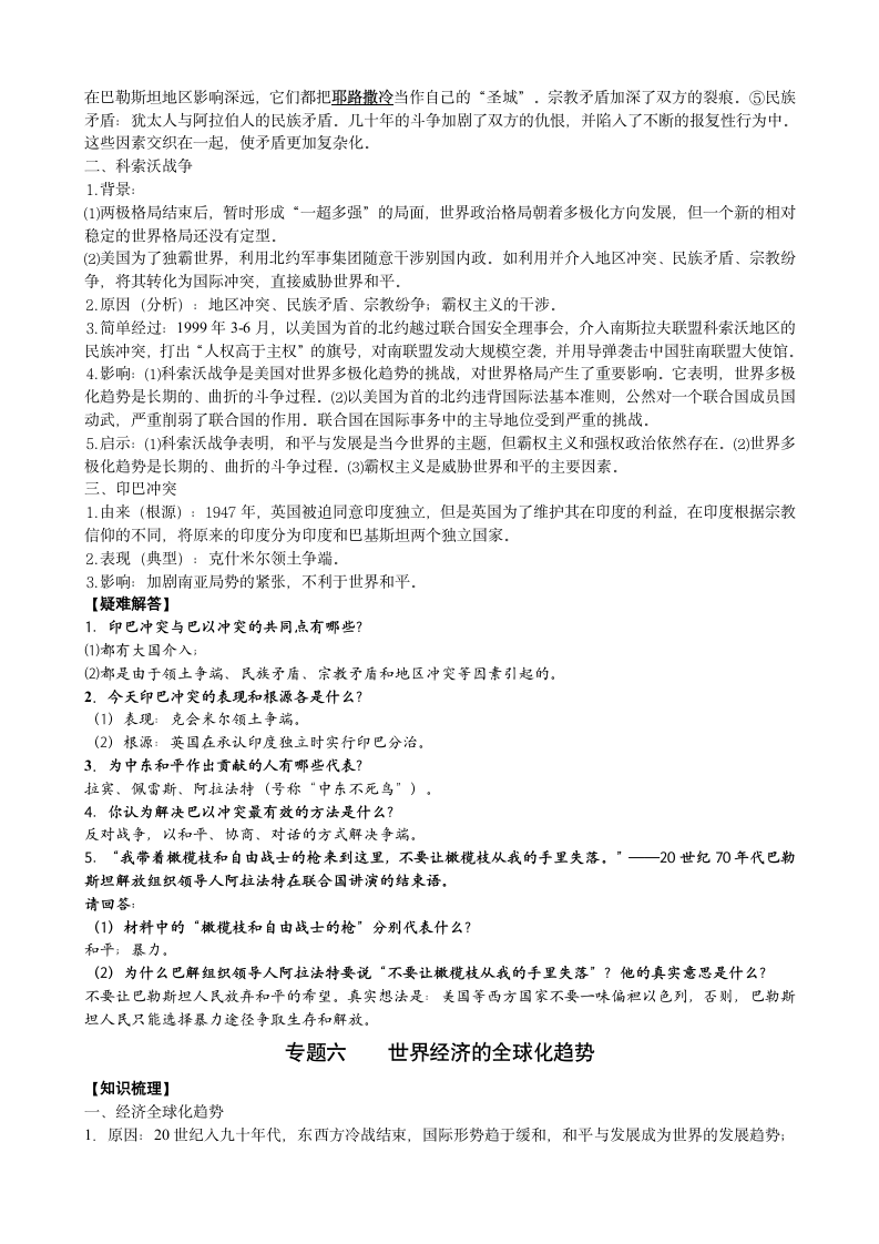 人教版新课标标准实验版九年级下册历史专题复习资料.doc第7页