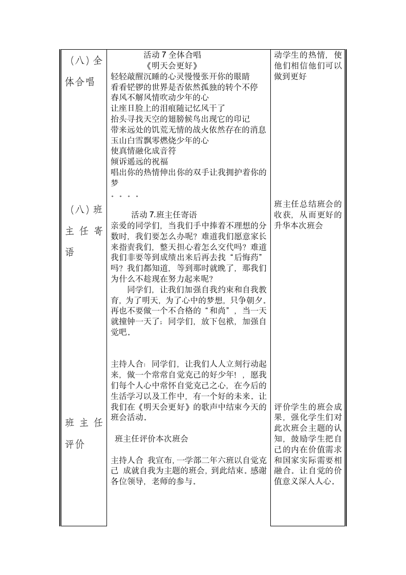 自觉克己 成就自我 教案-2021-2022学年高中主题班会(表格式).doc第8页