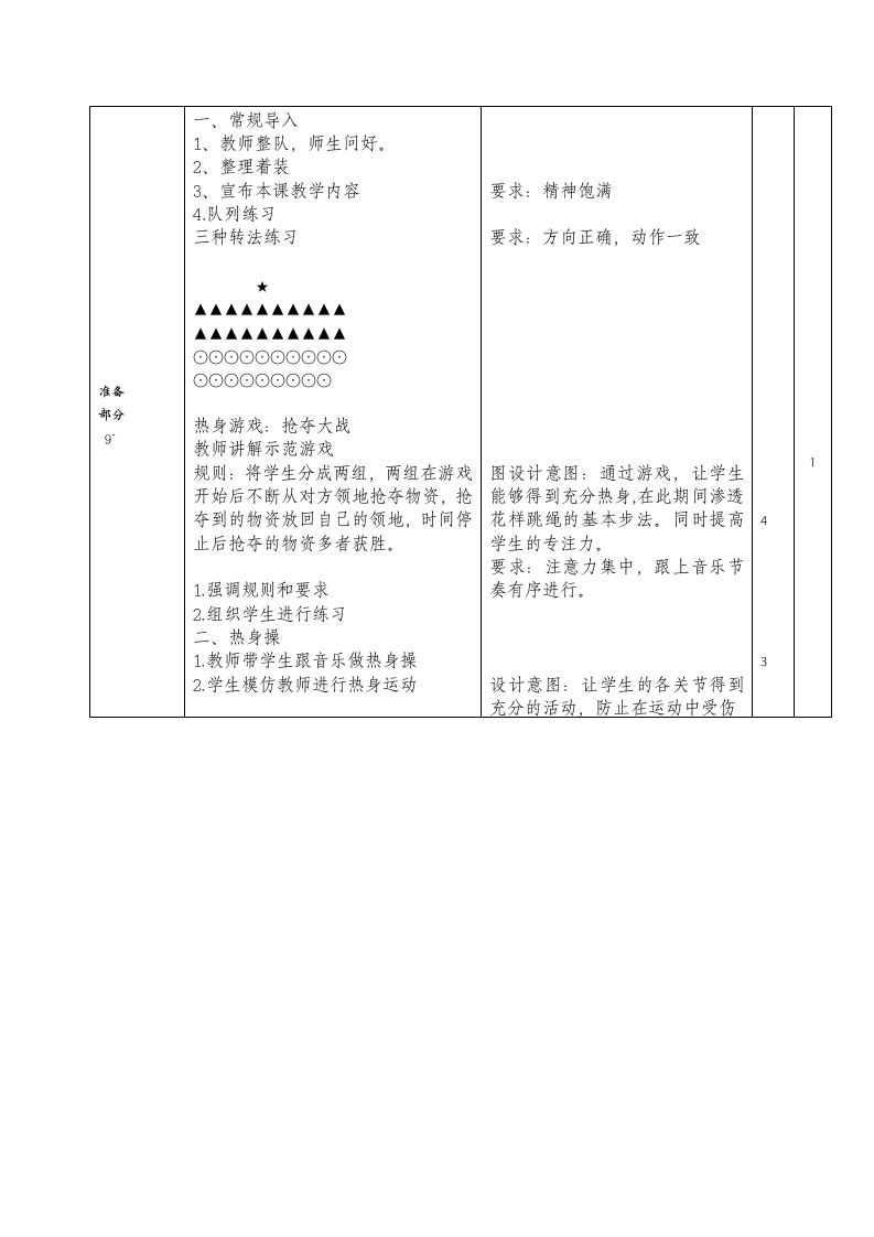 短绳开合跳（教案） 体育一年级下册.doc第2页