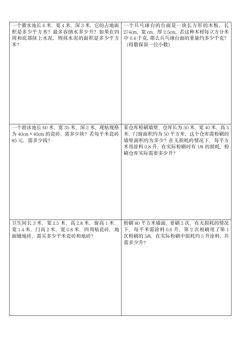 五年级下学期数学应用题.docx第1页