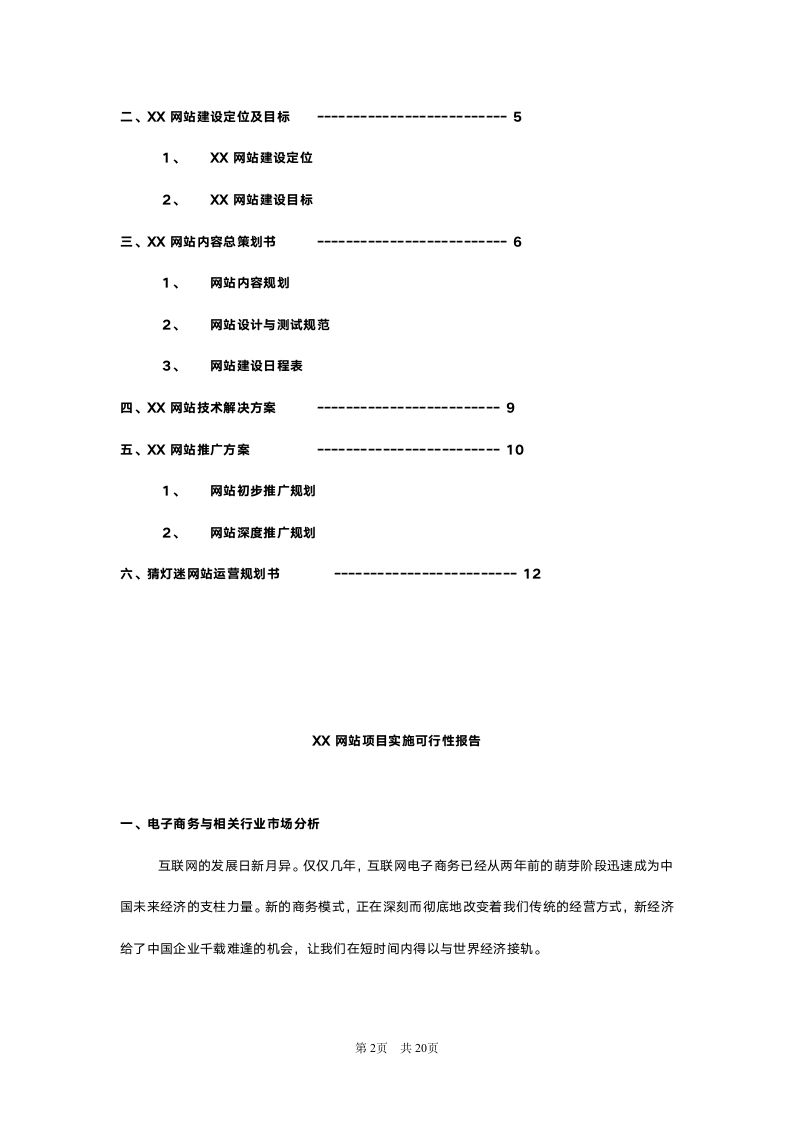 XX网站项目规划书.doc第2页