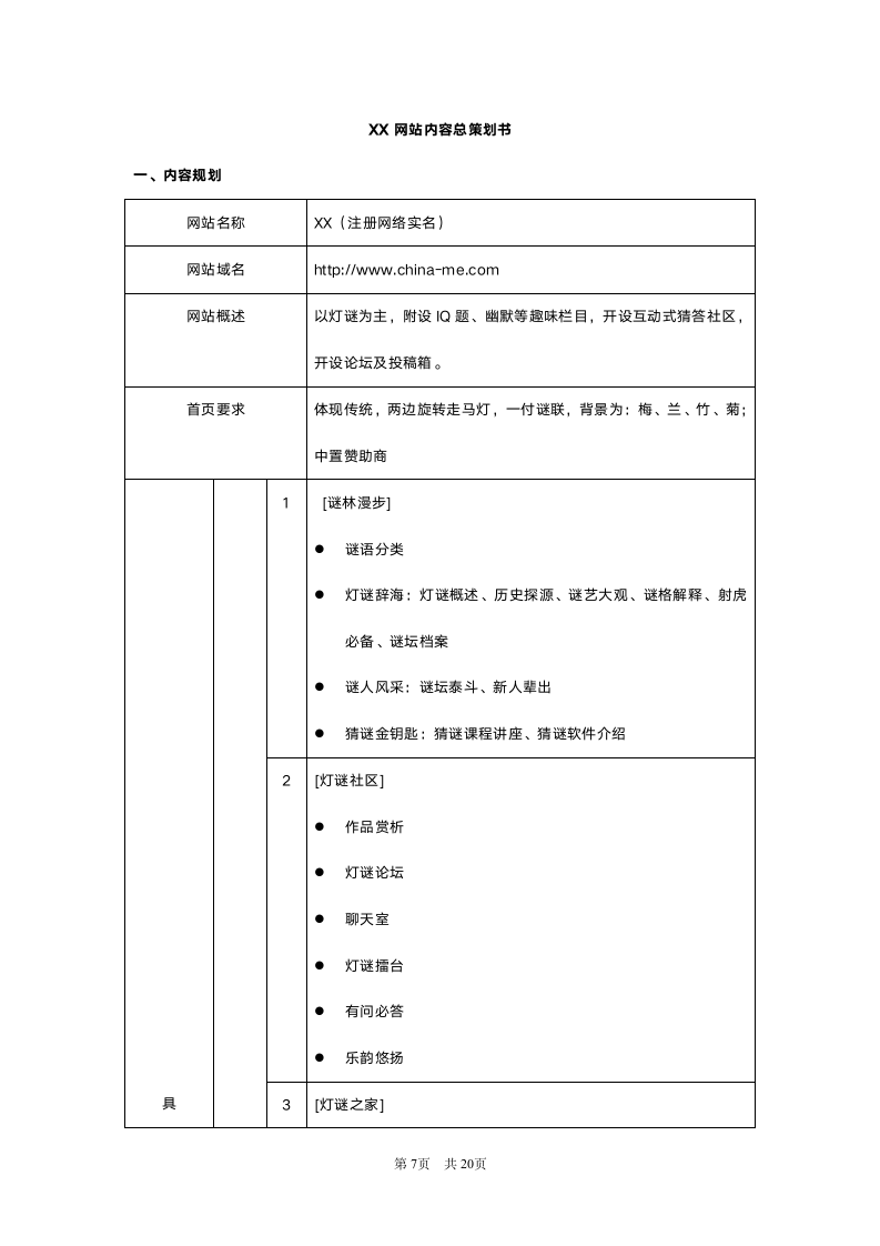 XX网站项目规划书.doc第7页