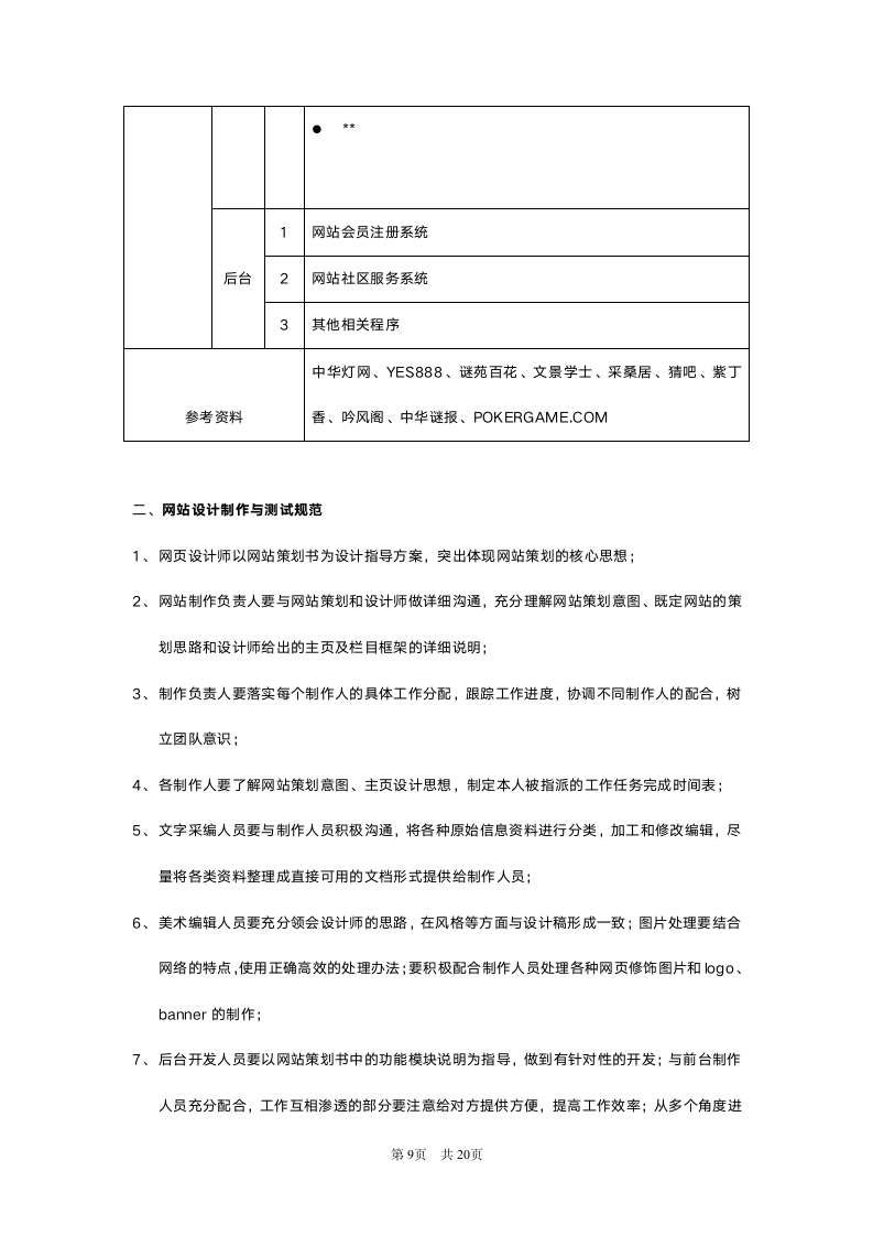 XX网站项目规划书.doc第9页