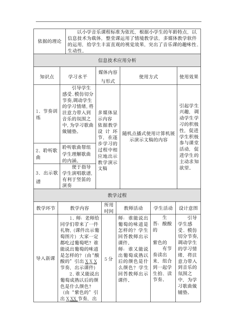 接力版 三年级音乐上册  五、《（演唱）蜗牛与黄鹂鸟》教学设计.doc第2页