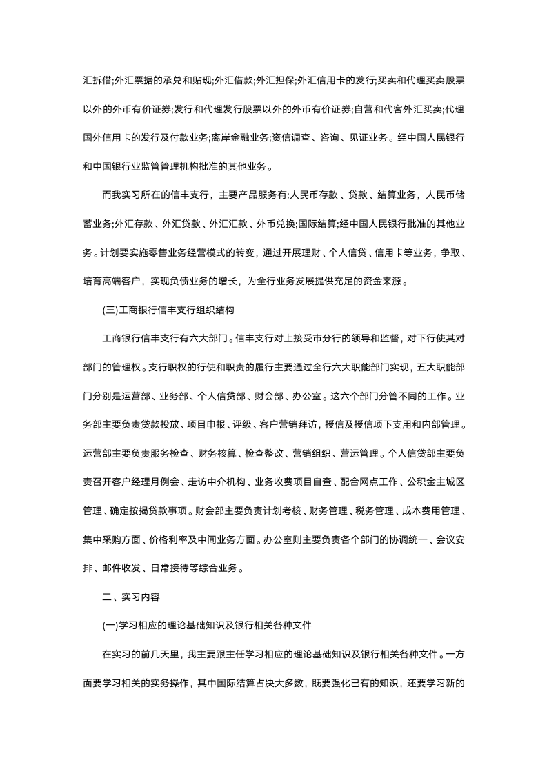 工商银行毕业实习报告.docx第3页