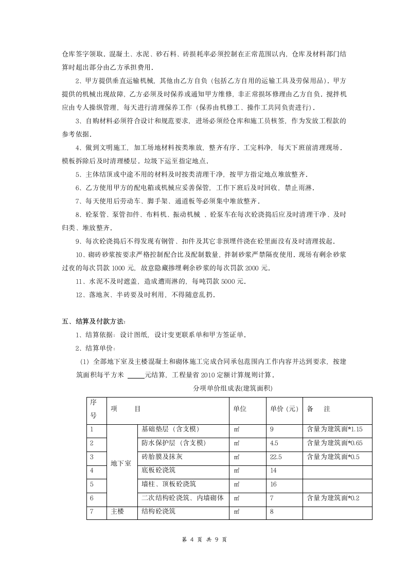 泥工班组施工承包协议书.doc第4页