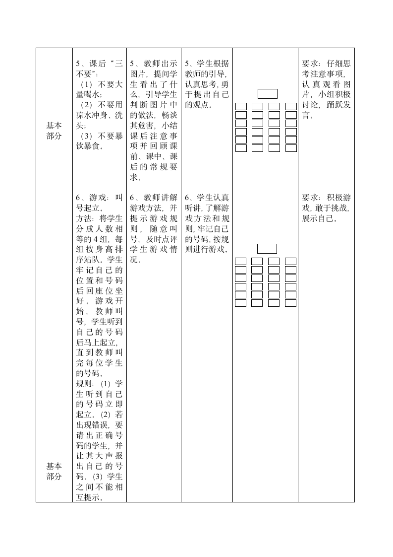 北京课标版一年级体育 2.1体育课堂常规 教案.doc第3页