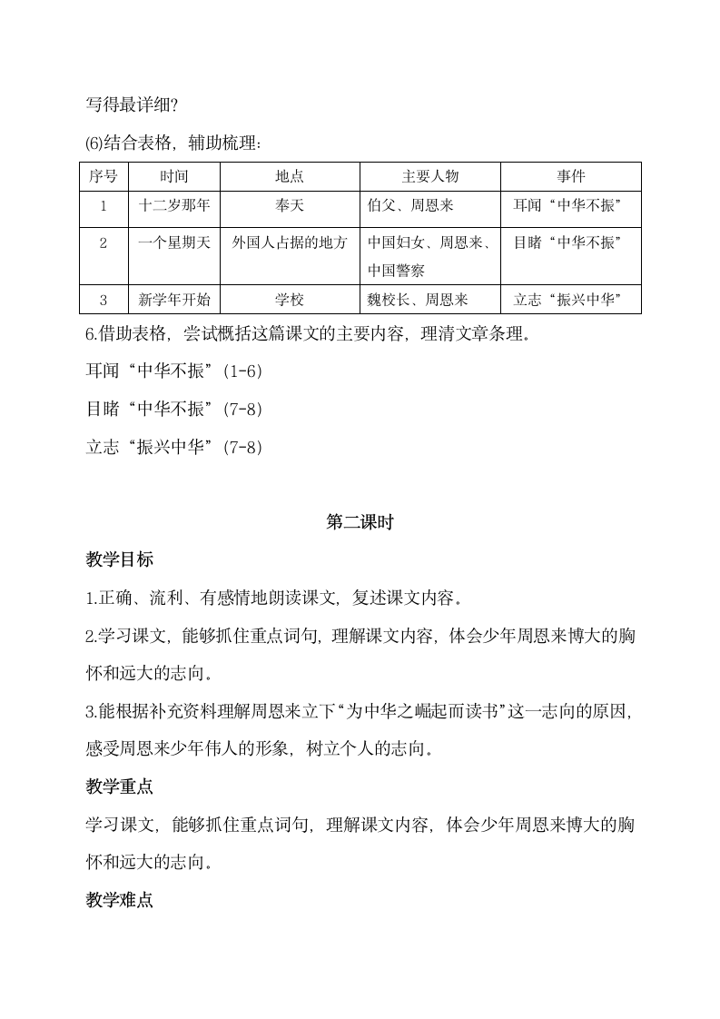 22.为中华之崛起而读书 教案（2课时）.doc第3页