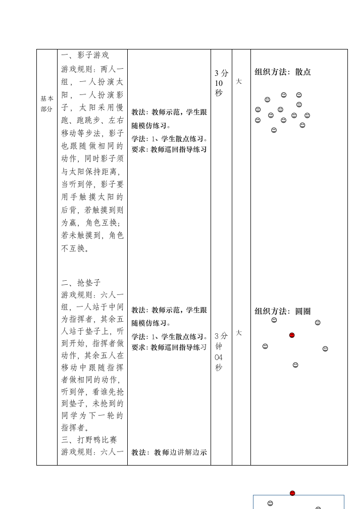 人教版三年级体育上册  体能：灵敏性与游戏（教案）.doc第4页