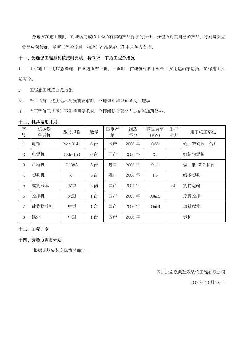 长沙天心区某GRC工程施工组织设计方案.doc第7页