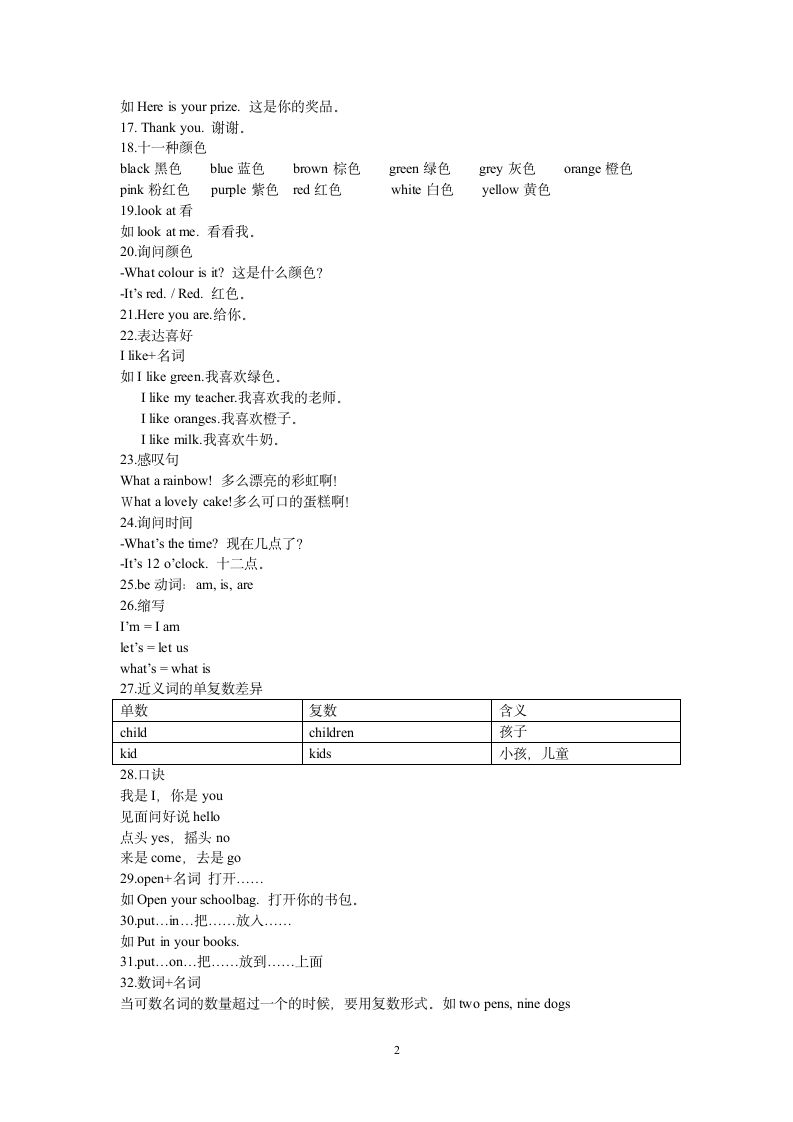 剑桥英语 join in 三年级上册知识点.doc第2页