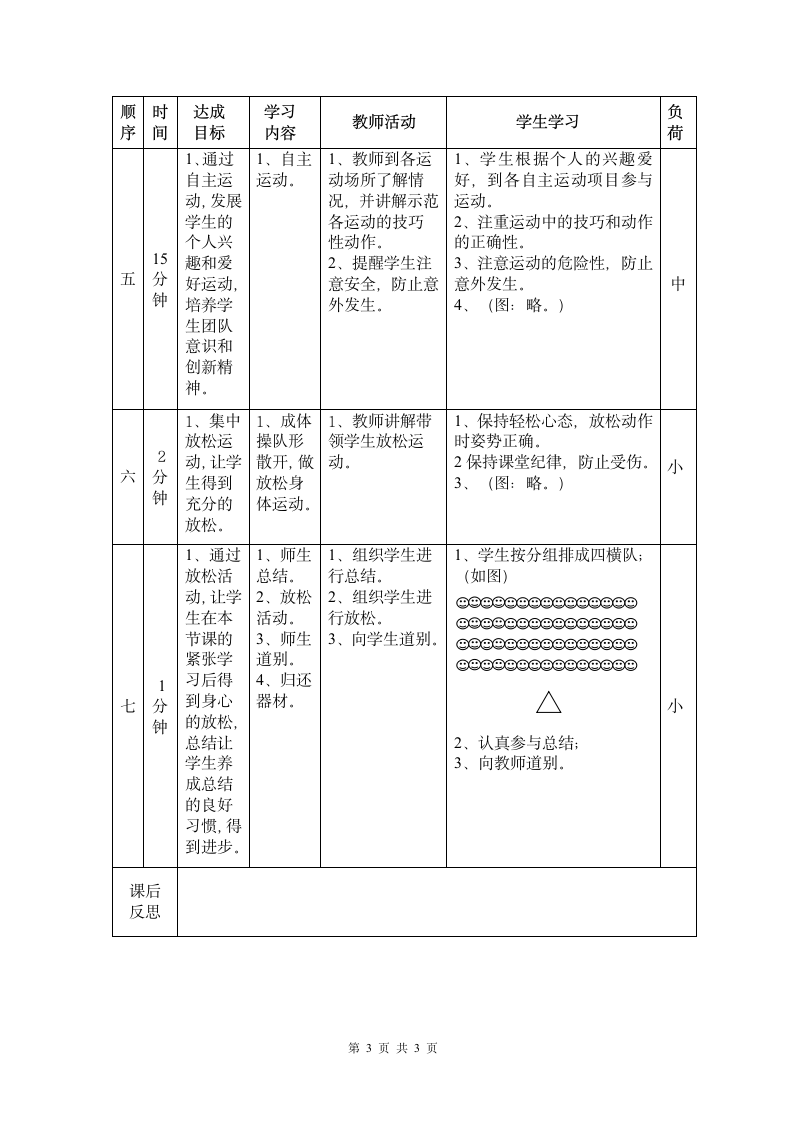 人教版—高中体育与健康体育课趣味游戏教案 (表格式).doc第3页