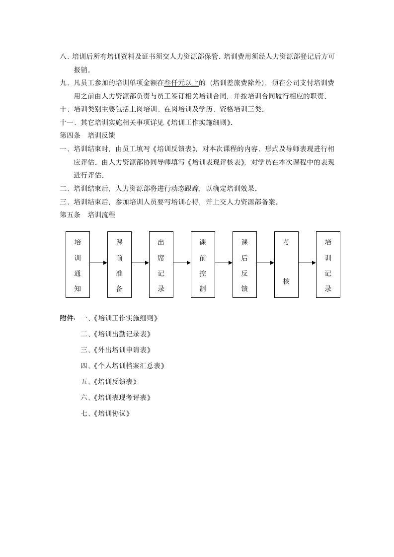 XX汽车公司员工培训管理制度.doc第2页