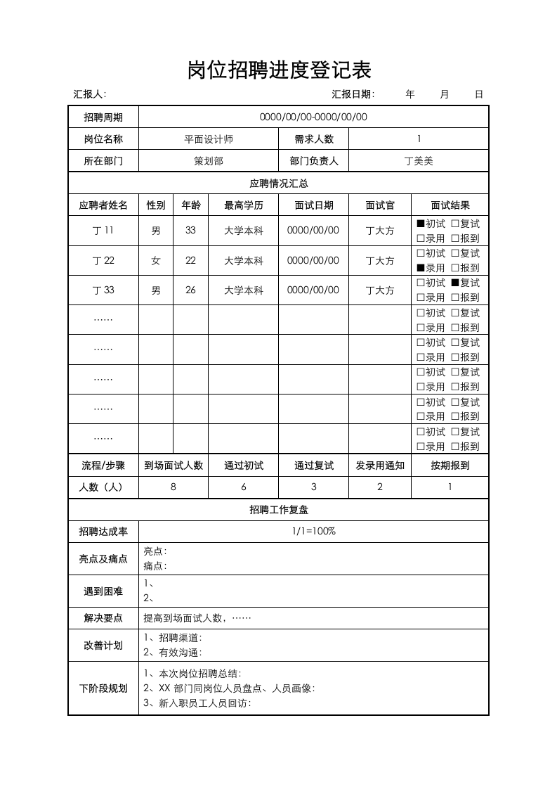 岗位招聘进度登记表.docx第1页