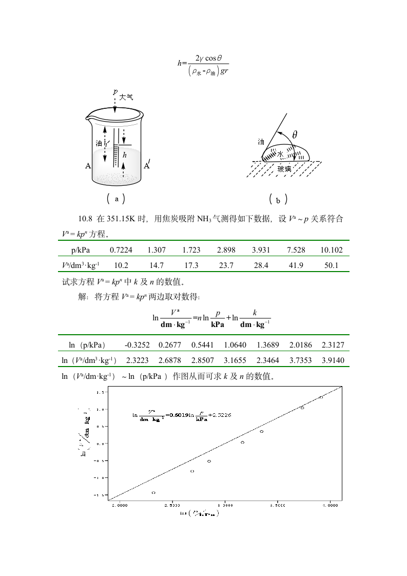 第五版物理化学第十章习题答案第4页