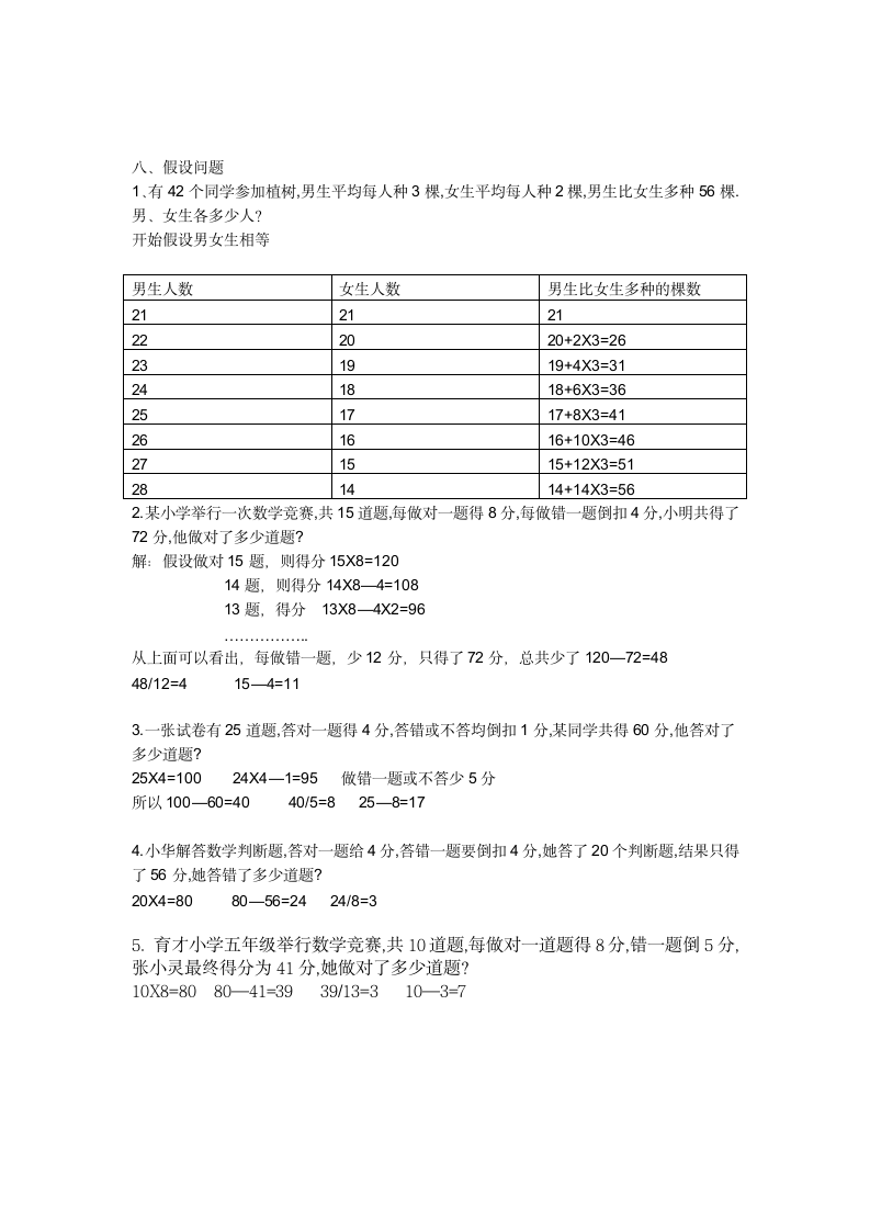 小学四年级奥数题及答案和题目分析第4页