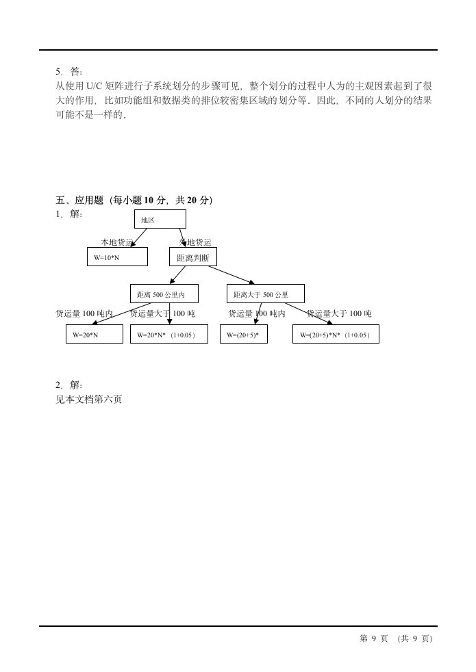 管理信息系统期末试题答案第9页