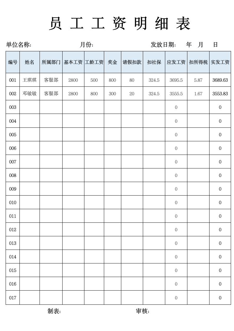 员工工资表登记表.docx第1页